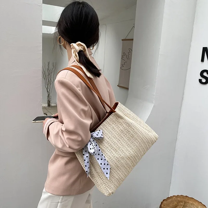 

Hot Selling Summer Straw Bags for Women Handmade Tassel Beach Bags Raffia Rattan Woven Handbags Vacation Shoulder Crossbody Bags