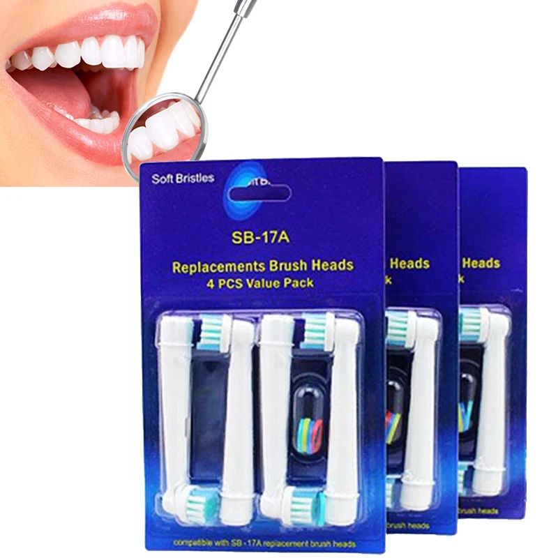 

12Pcs/lot Replacement Brush Heads For Oral-B Electric Toothbrush Fit Advance Power/Pro Health/3D Excel/Vitality Precision Clean