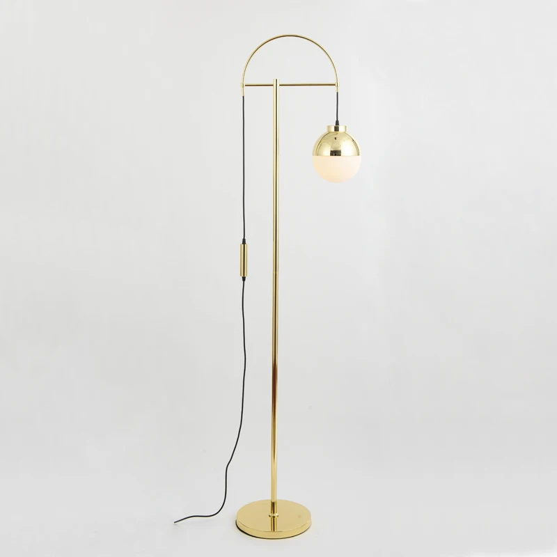 Modern Glass floor Lamps Nordic Simple Bedroom Bedside Reading Lamp Home Decoration LED standing Lights E27 Lamparas Lighting | Освещение