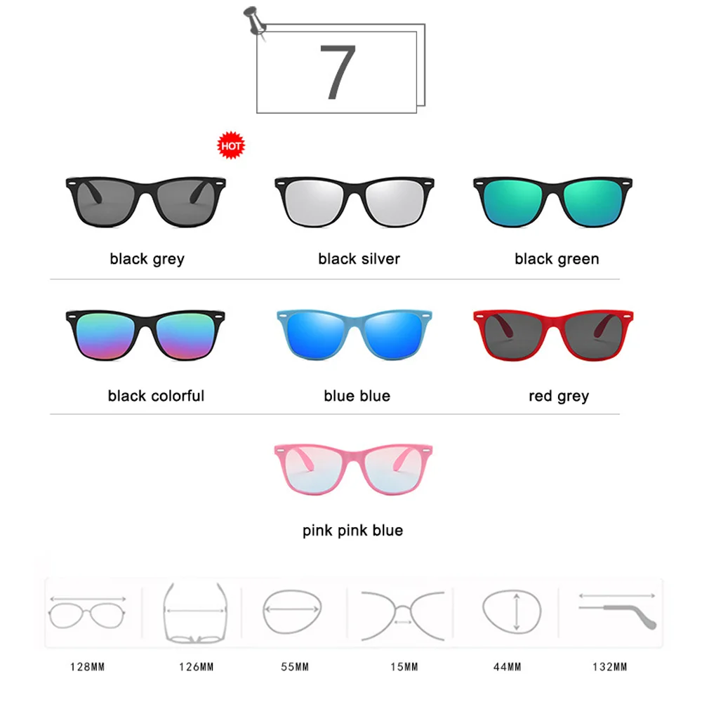 

2020 Kids Sunglasses Children Brand Design Rivet Square Sun Glasses Boys Girls Fashion Coating Mirror Eyewear Oculos De Sol