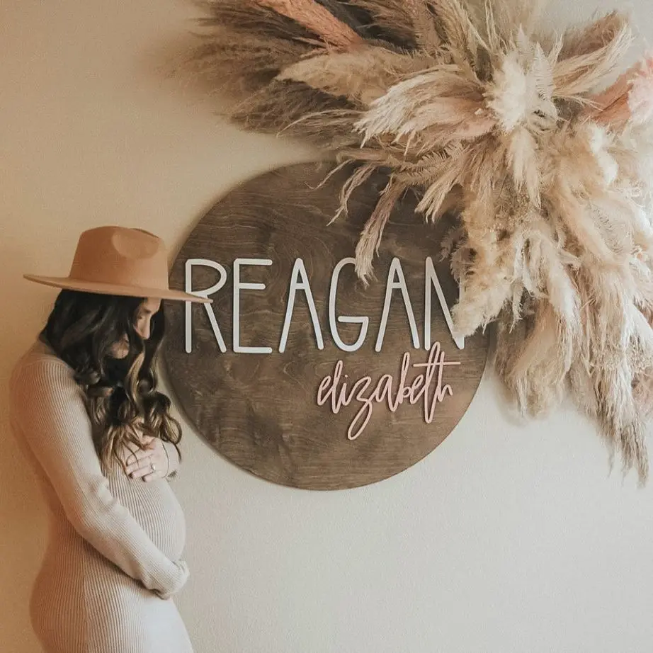 

Персонализированный круглый зубной налет, знак имени для детской комнаты, детский праздник, деревянный детский Знак по индивидуальному зак...