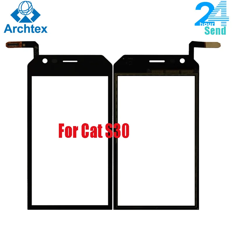 Для оригинальной сенсорной панели Cat S30 стеклянный объектив дигитайзер датчик +