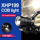 XHP199 Самый мощный светодиодный налобный фонарь XHP90 XHP70 Usb Высокая мощность налобный фонарь Перезаряжаемый налобный фонарь 18650 Zoom Рыболовный фонарик