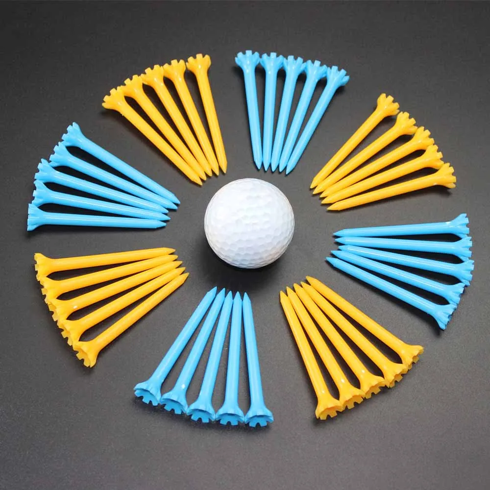 50 шт./компл. PE Пластиковые Гольф Тройники Держатель Замена вождения диапазон