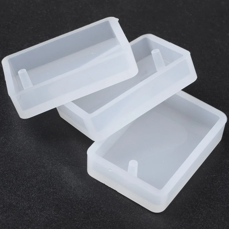 

15 Pack Silicone Resin Pendant Mould Jewellery Molds with Hanging Hole & 100Pcs Keychain Rings Jewelry with Chain