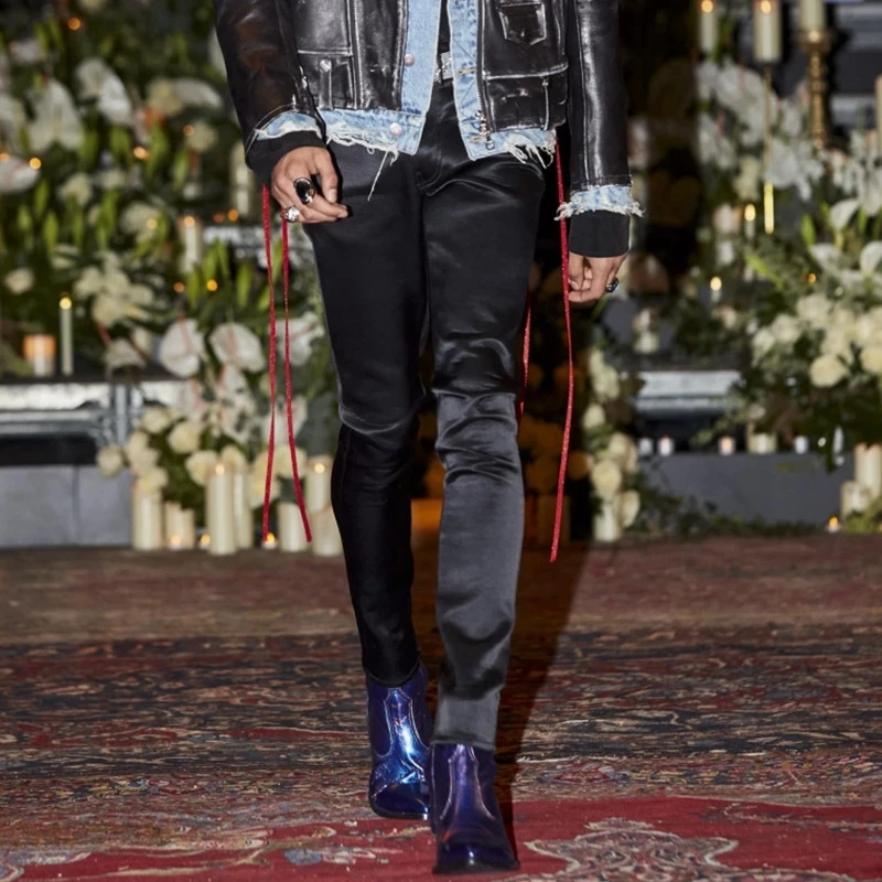 

Мужские повседневные брюки, новинка весны и лета 2021, модные облегающие прямые брюки большого размера для европейских и американских шоу