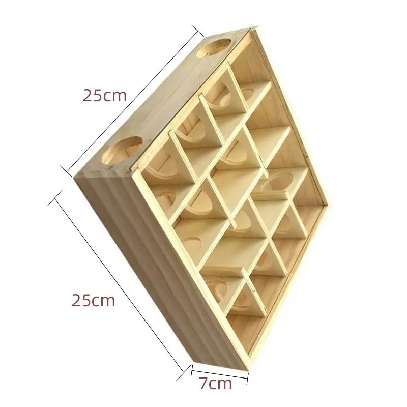 Натуральный Деревянный хомяк лабиринт игрушка интеллектуальная тренировка