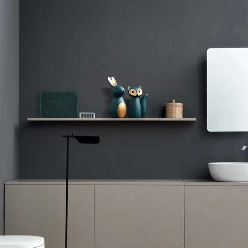 Nordic Creative Animal Rabbit Decoration Resin Crafts Living room Sample TV cabinet Desktop Home Accessories Sculpture Gift | Дом и сад