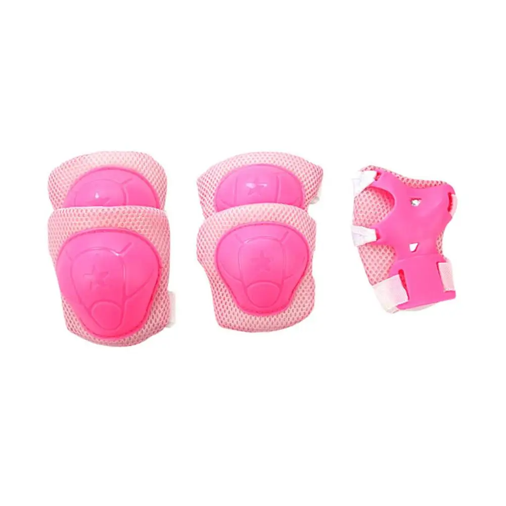 Protective Pad Pink Высокая плотность детей шлем велосипеда скейтборд катание Велоспорт для верховой езды дети Велосипедные шлемы Ciclismo Casco и защитные наколенники - Цвет: Protective Pad Pink