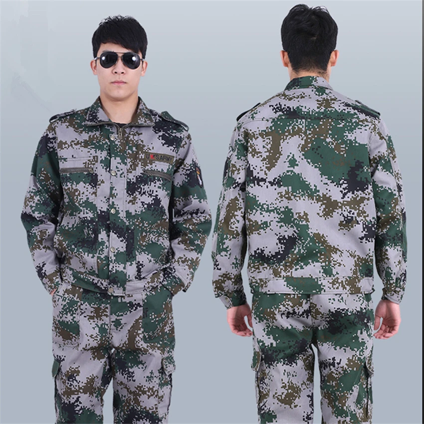 

Army Tactical Men Camouflage Special Forces Military Uniform Work Wear Adult Airsoft Soldier Training Combat Clothes Pant Set