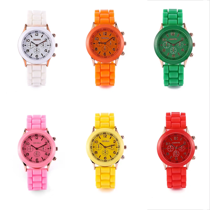 

2019 New Famous Brand women watch Hot sale jelly silicone sports Watches Unisex quartz wristwatch reloj mujer