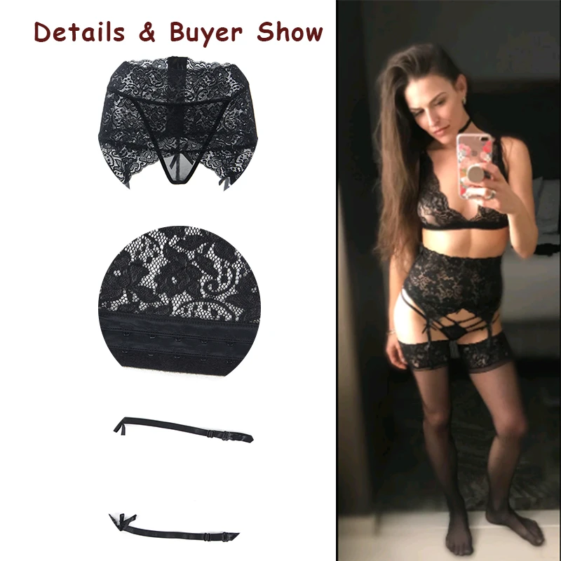 

Ohyeahlover Women Leg Garter Suspender Belt For Stocking Lace Cinta Liga Sexi Double Breasted Arnes Lenceria Garter Panty PM5159