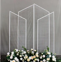 wedding props mesh screen new iron mesh screen road guide background display stage decoration scene layout