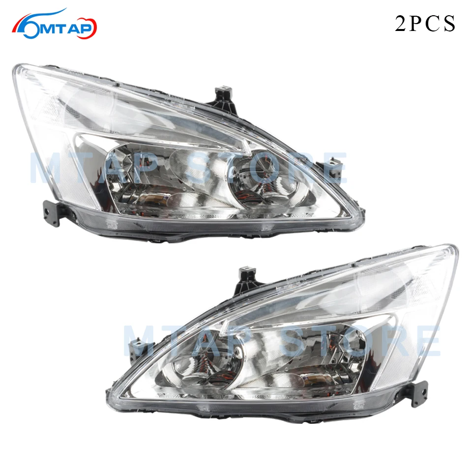 2 шт. фары головного света MTAP для HONDA ACCORD 2003 2007 7 поколения MK7 Азиатская версия|Фара