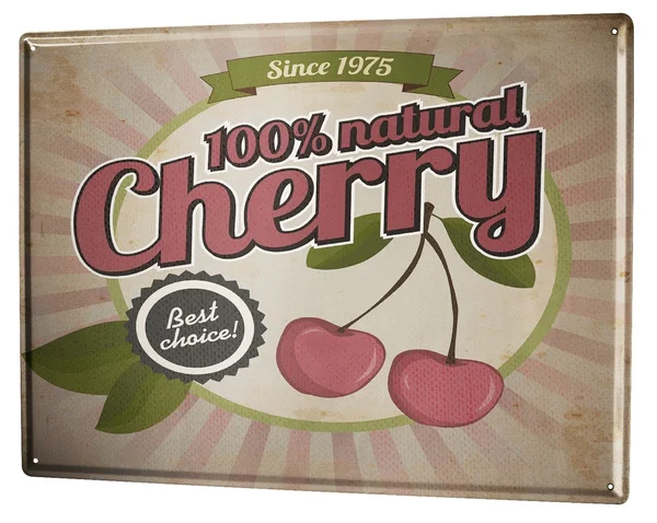 100% натуральный вишневый сок плакат металлическая жестяная вывеска Signage Отель