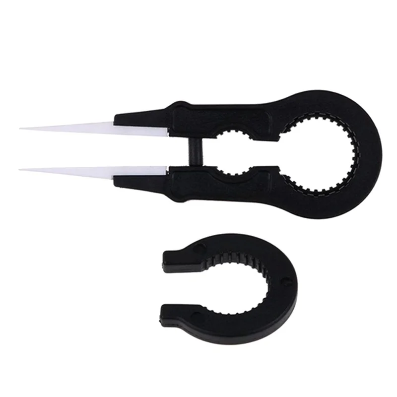 

Heat Resistant DIY Multifunctional Screwdriver Pointed Tip Ceramic Tweezers Stainless Steel Handle