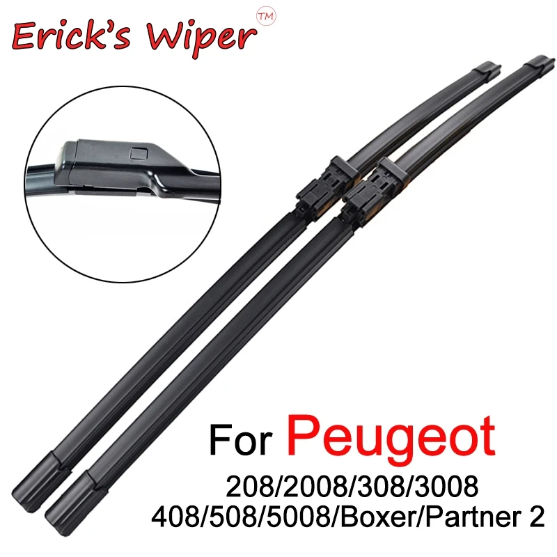 

Erick's Wiper LHD Front Wiper Blades For Peugeot 208 2008 308 3008 408 508 5008 Boxer Partner Windshield Windscreen Front Window