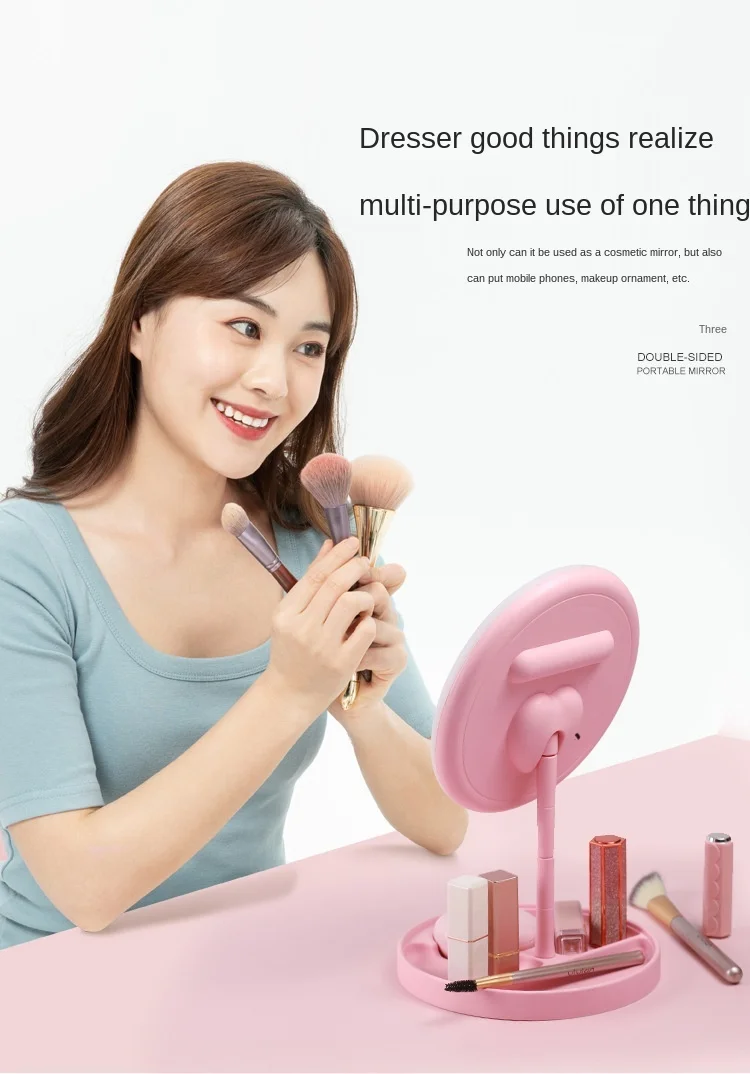 Зарядка через USB три переменной Светодиодный Волосы светлого цвета настольное