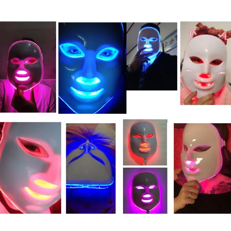 

Beauty Therapy Photon Led Facial Mask Light Rejuvenation Anti-Wrinkle Face Beauty Spa Instrument#