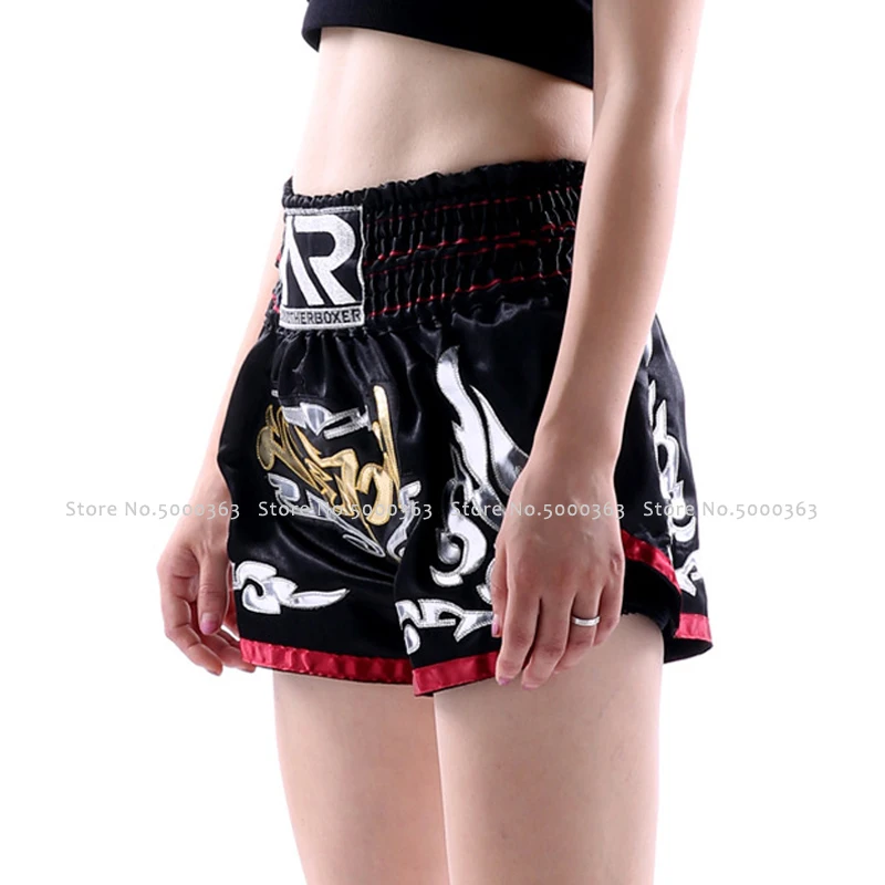Мужские и женские шорты для кикбоксинга боев Муай Тай детские штаны мальчиков
