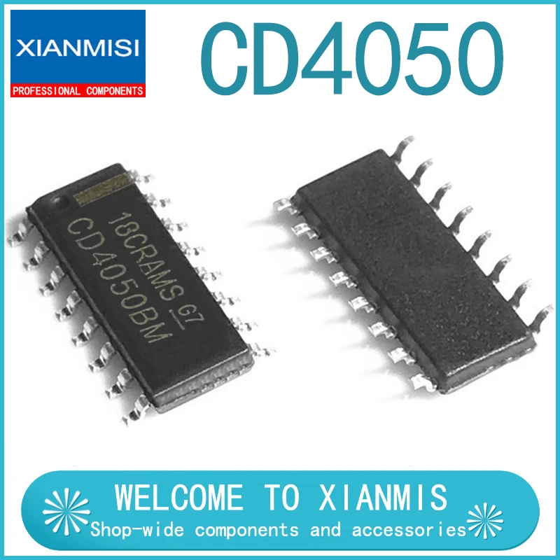 

10 шт. HCF4050 HEF4050BT CD4050BM SOP16