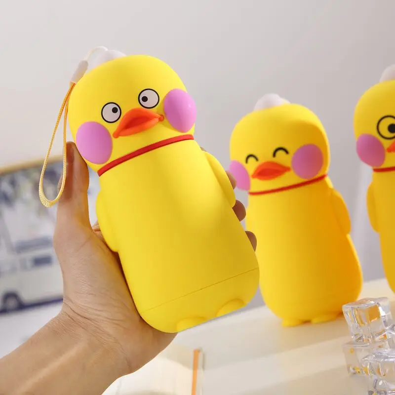 Мини Мультяшные украшения милая утка уникальный подарок бутылка для воды