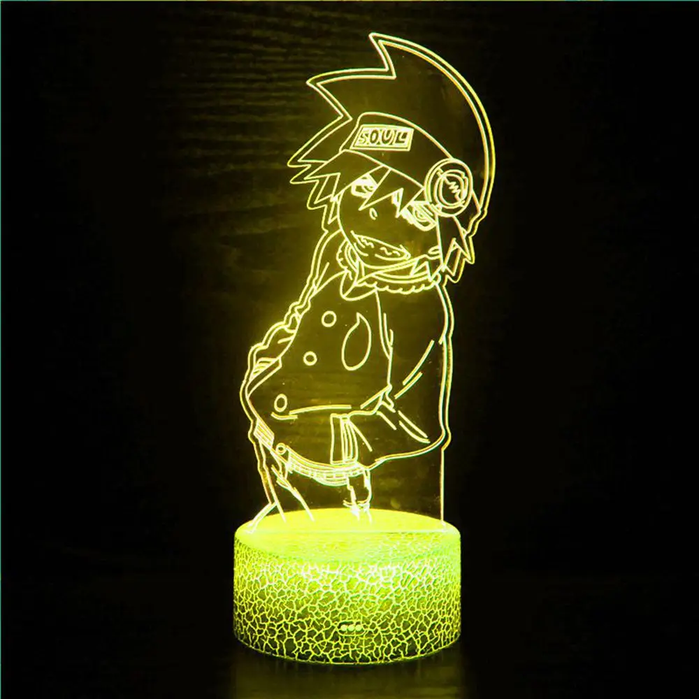 

Акриловая 3d лампа, ночсветильник в стиле аниме для Пожирателей, детская спальня, обеденный стол, прикроватная декоративная светодиодная на...