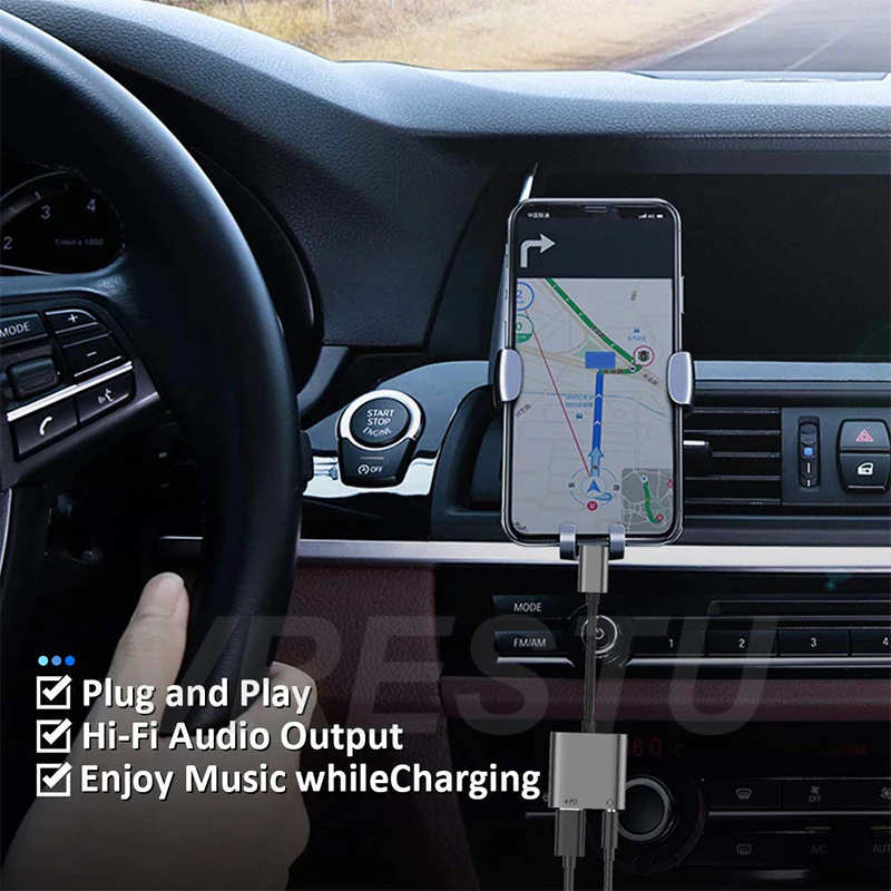 Переходник USB Type-C 2 в 1 USB-кабель для зарядки PD 3 5 мм DAC аудио адаптер наушников Xiaomi