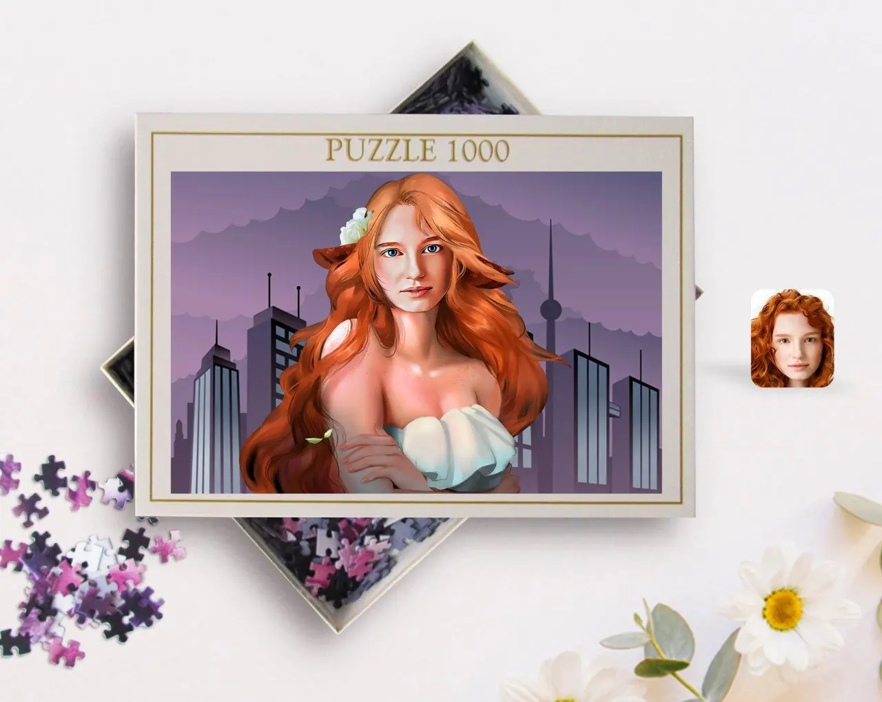 

Personalized Women 'S Abstract Caricature of 1000 Piece Professional Puzzle-16