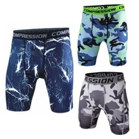 compression shorts men 3d print camouflage bodybuilding tights short men gyms shorts male muscle alive elastic running shorts 8