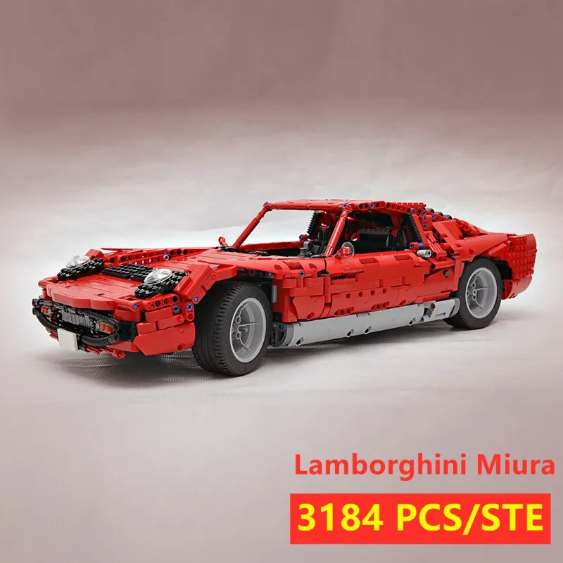 Мпц серии Lamborghini Miura Супер гоночный автомобиль подходит LeGINGlys техника MOC-24294 модель