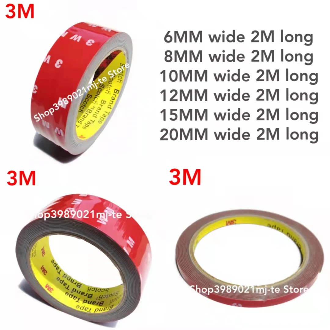 

6/8/10/15/20mm Double Sided Tape Acrylic Foam Sticky Adhesive Car Screen Repair Tape Stickers Auto Decal For Car Accessories