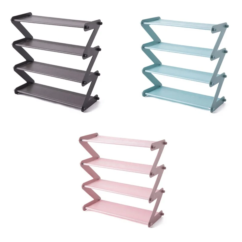 4 слоя s нетканый тканевый стеллаж для обуви сборная полка многослойный