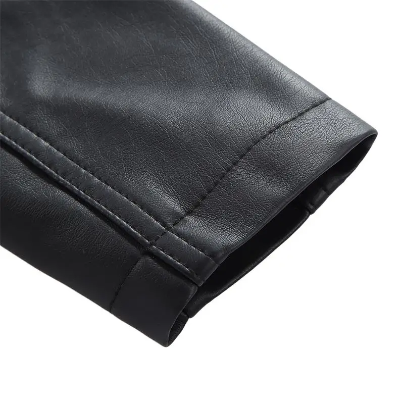 Детская куртка из искусственной кожи Famuka весенне осенняя однотонная