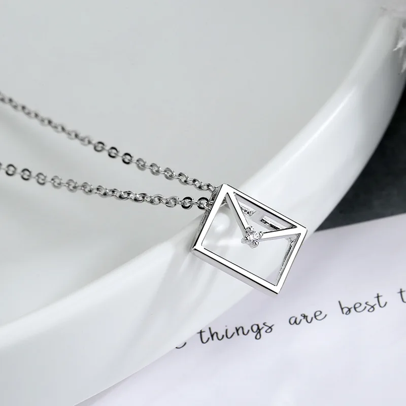 Женское Ожерелье серебряного цвета Антиаллергенная цепочка Pengant для женщин и