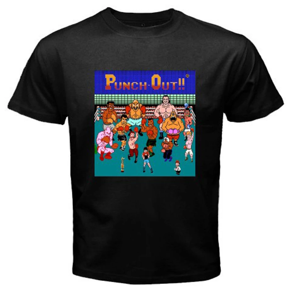 Новая майка Tyson'S Punch Out ретро классическая мужская черная футболка Размер S до 3Xl