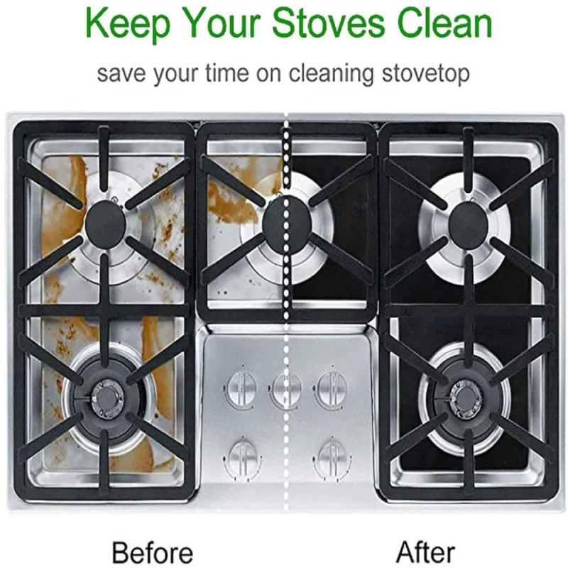 

kitchen accessories Stove Protector Cover Liner Gas Stove Protector Gas Stove Stovetop Burner Protector Cooker Cover Black