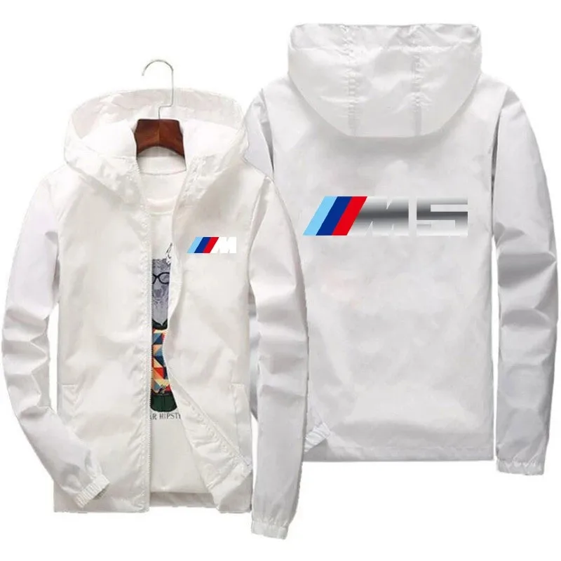 

2021 New Best selling brand fashion men's spring new bomber jacket men's and women's casual windbreaker printed zipper thin hood
