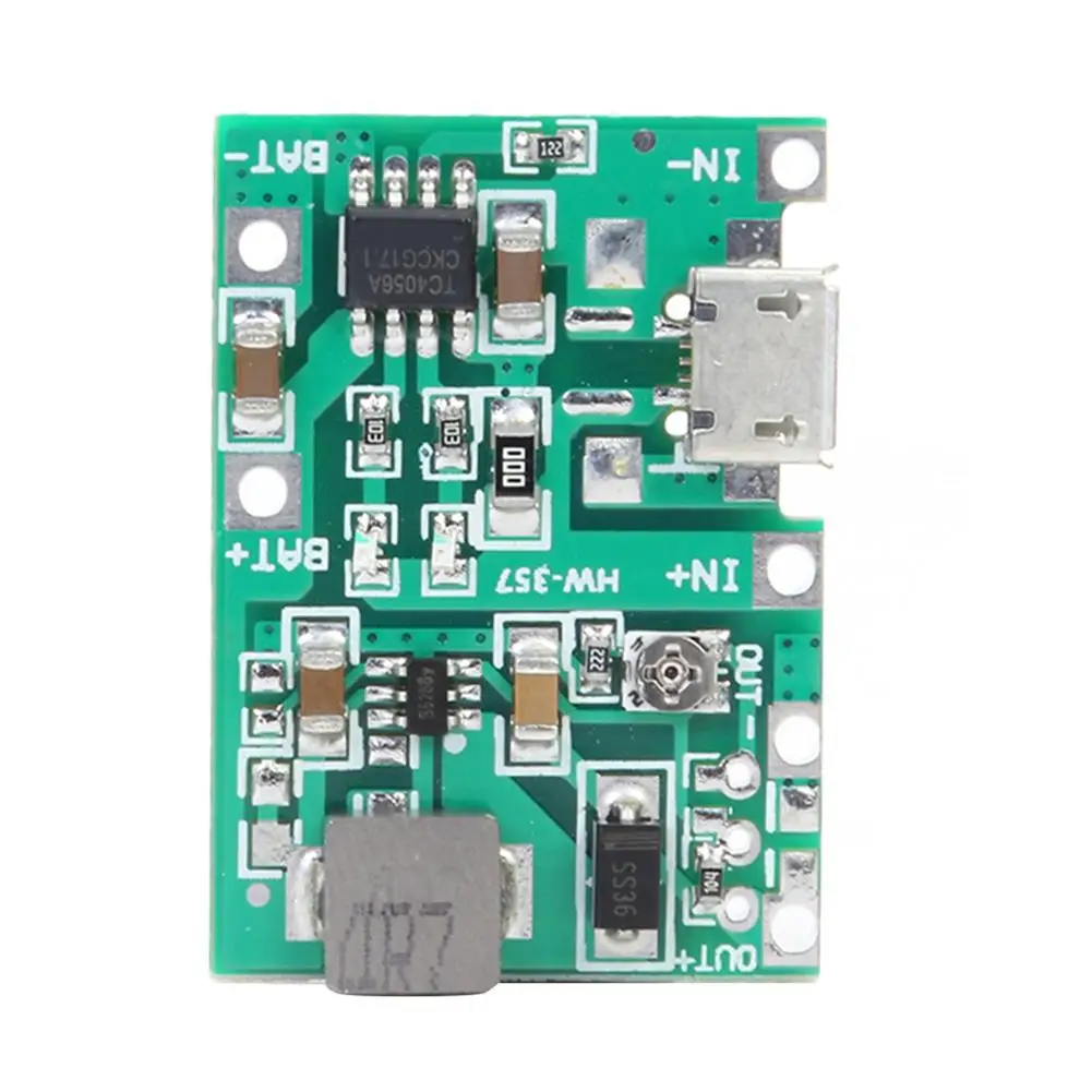 3 7 в 9 5 регулируемая плата PCB Step Up 18650 литий-ионная батарея Зарядка разрядка блок