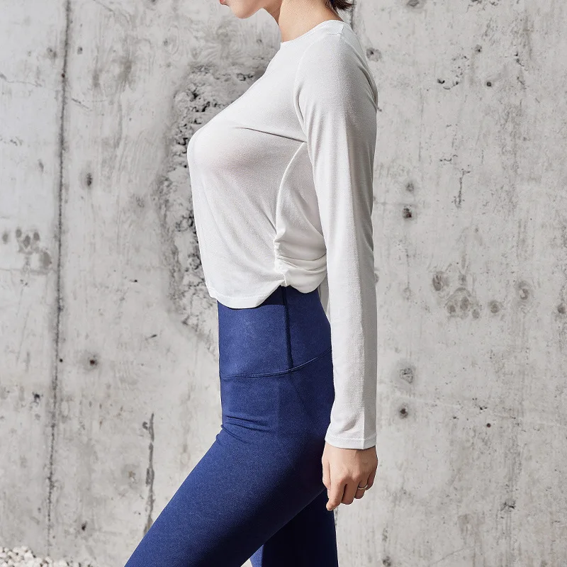 Antibom Yoga Women's Shirt Sexy Hollow Out Fitness Gym Clothing Female Long Sleeve Running Training Quick Dry Sport Crop Top New