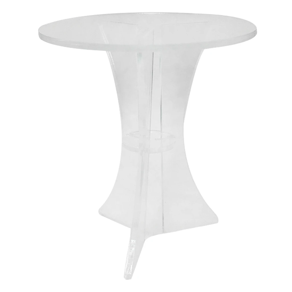 

1/12 Doll House Miniature Acrylic Table Desk Home Furniture Decorative Toys