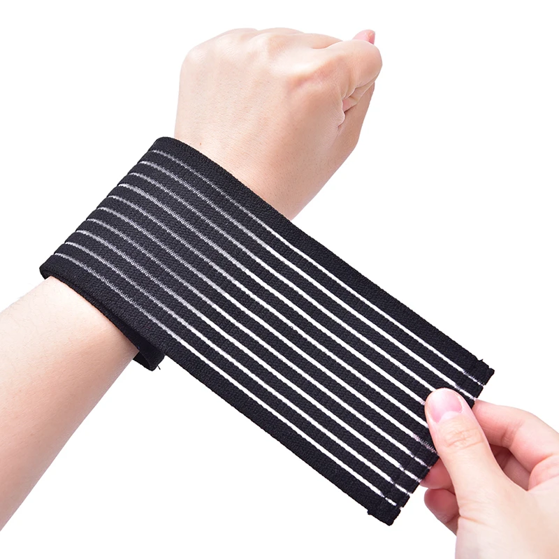 

1pc Spandex Sport Bandage Wristband hand Gym Support Wrist Brace Wrap Tennis Cotton Weat Band Fitness