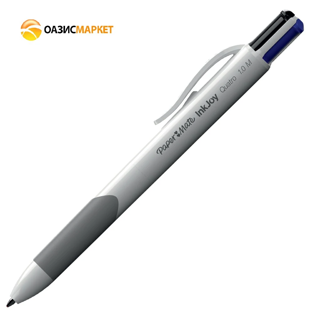 Ручка шарик. PAPER MATE &quotInkjoy Quatro&quot автомат. с грипом 4 цвета лин. письма 1 мм S0977260| |
