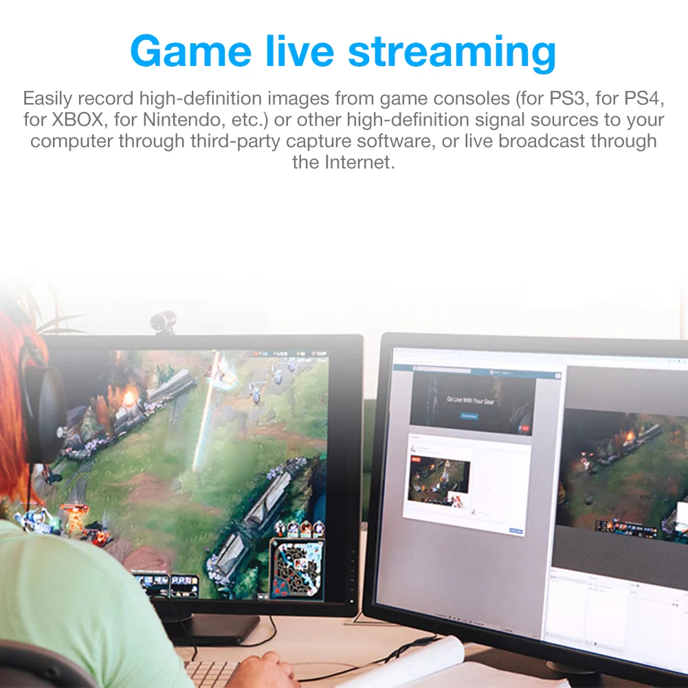 

HD 1080P 4K HDMI Video Capture Card HDMI To USB 2.0 Video Capture Board Game Record Live Streaming Broadcast Wide Compatibility