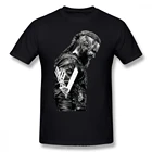 2021 Ragnar Lothbrok футболка KING RAGNAR LOTHBROK Мужская футболка из искусственного хлопка с принтом Повседневная футболка с коротким рукавом