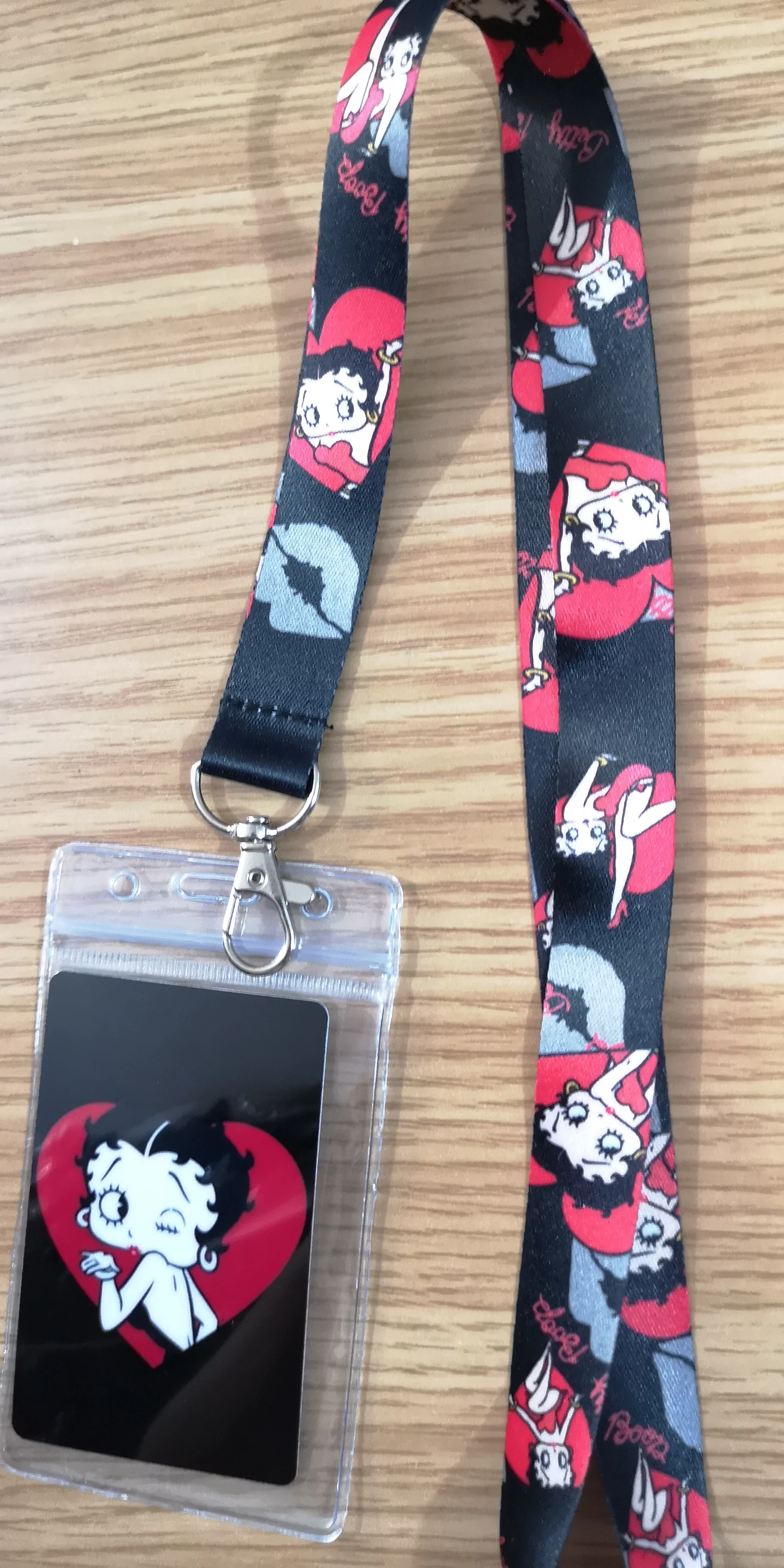 Новинка 1 шт. мультяшный Бетти черный женский Именной держатель для карт