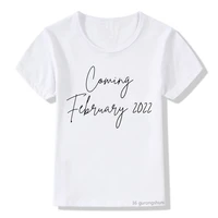 new hot sale childrens tshirt 2022 birth year and month print name funny boysgirls tshirt fashion toddler birthday tshirt tops
