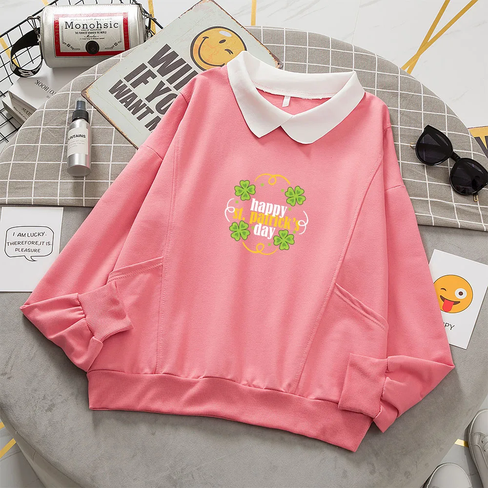 Full Sleeve Oversized Sweatshirt Women Hoodies Turn-down Collar Sweatshirt Autumn Letter Printed Cotton Streetwear Sweetshirts