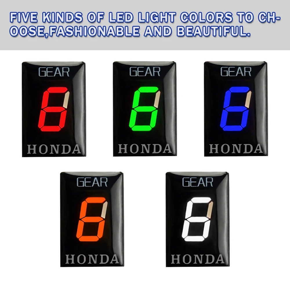 

For Honda CB1100SF CB600S CBR150 CBR600 F3 F4 F4i FS CBR929RR CBR1100XX 599 919 Hornet VFR750 Speed Gear Display Indicator 1-6