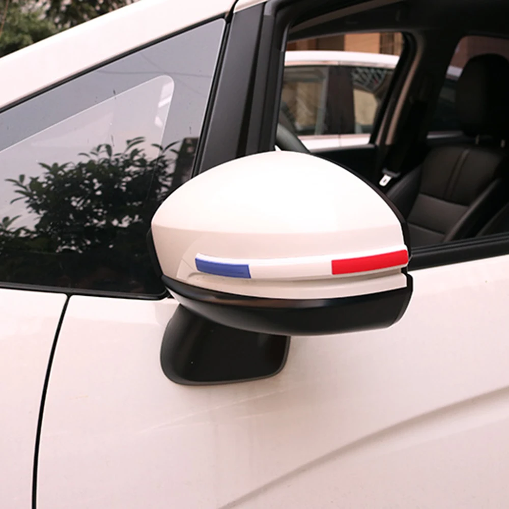 2 шт. защитные наклейки для зеркала заднего вида с флагом Германии и Франции |